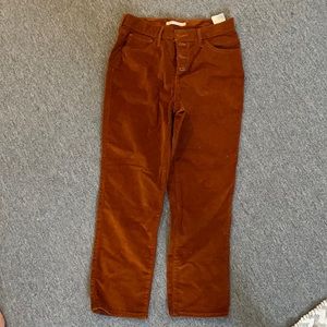 Levi, 29, 724 straight, burnt orange corduroy